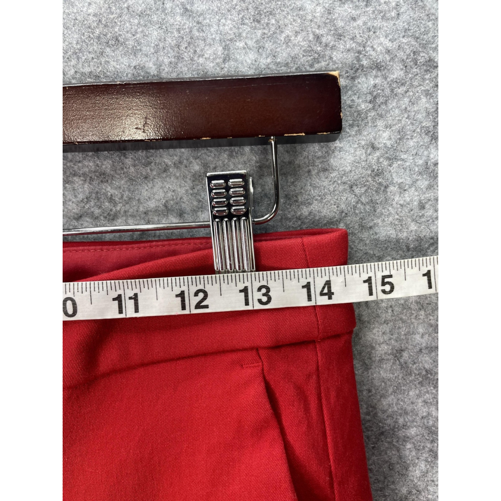 J.CREW Pants Womens 6 Red Kelsey Crop Straight Twill Stretch Casual Work Office - Picture 5 of 11